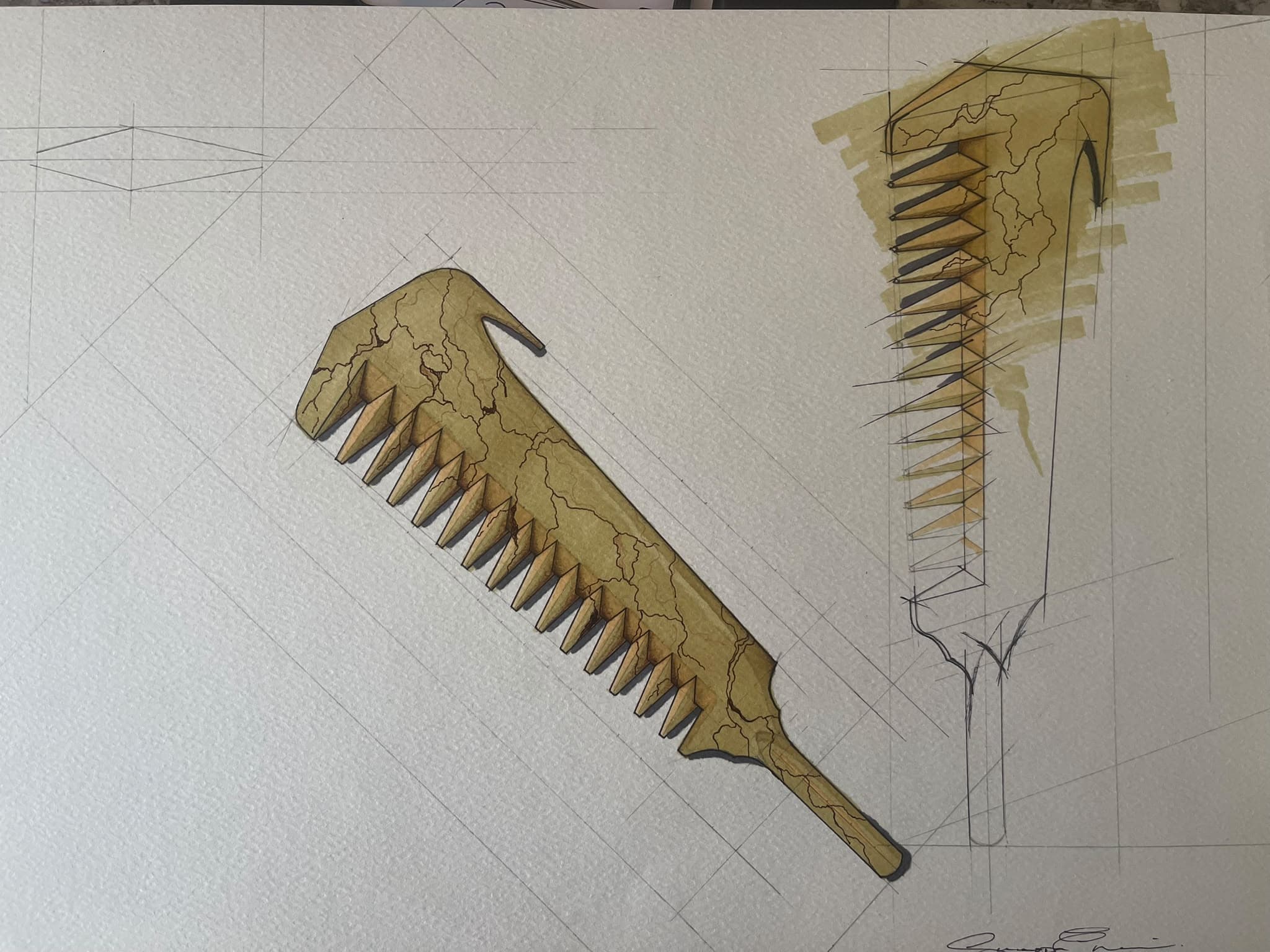 On Cutting Stone — detail
