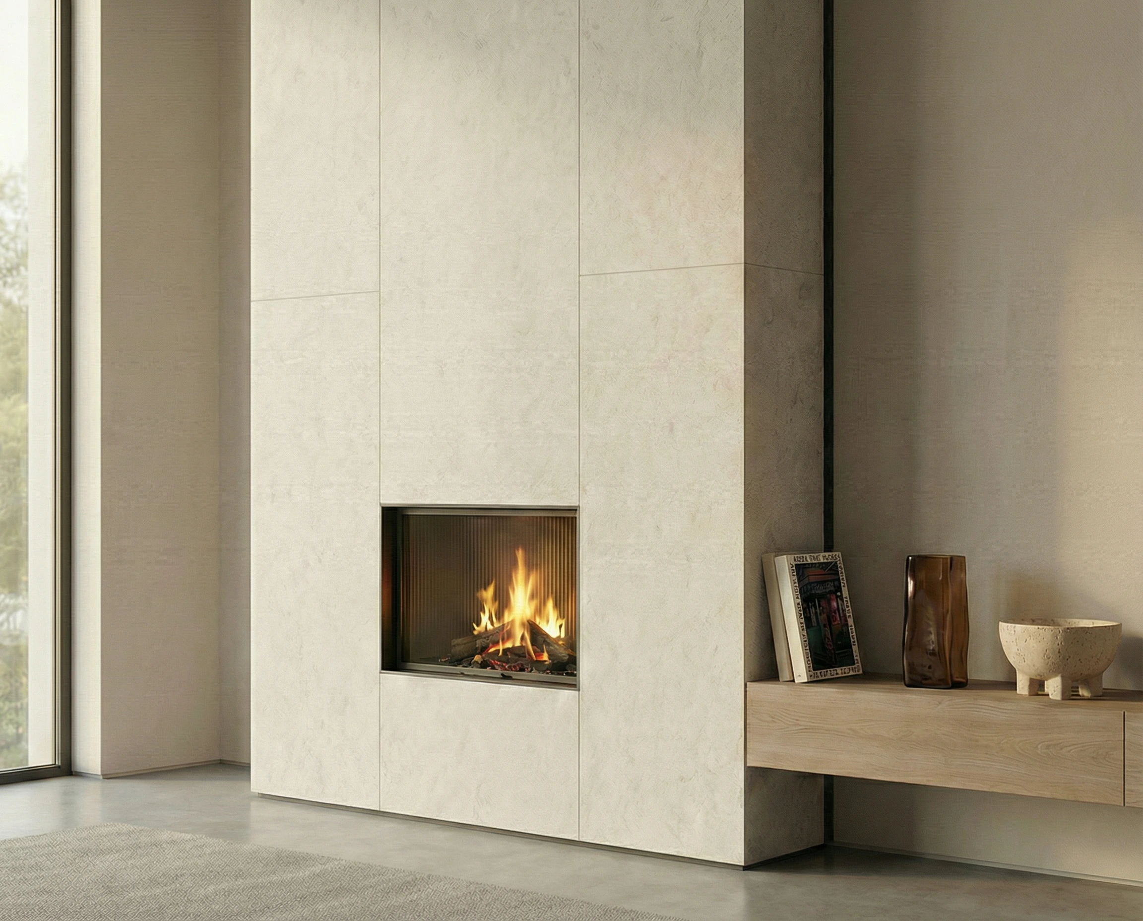 Limestone Bianco - Fireplace Cladding