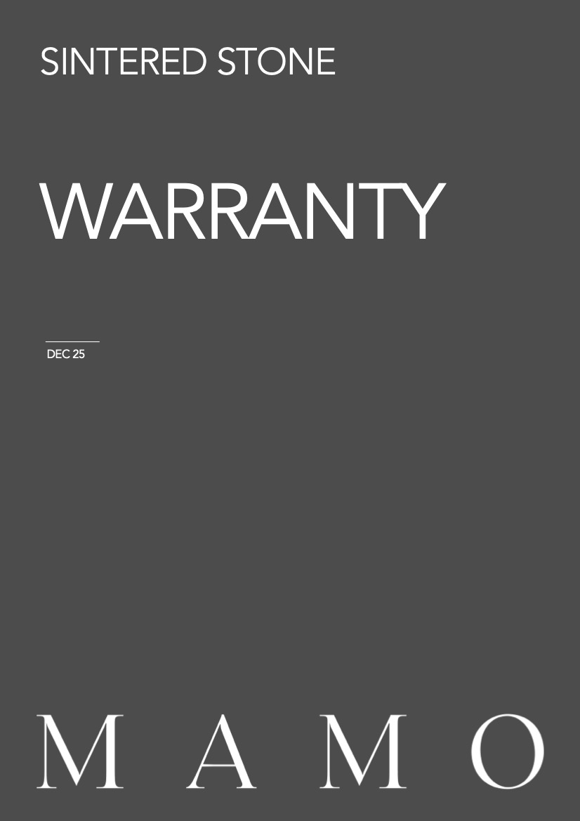 MAMO SINTERED STONE WARRANTY-Warranty Terms & Conditions
